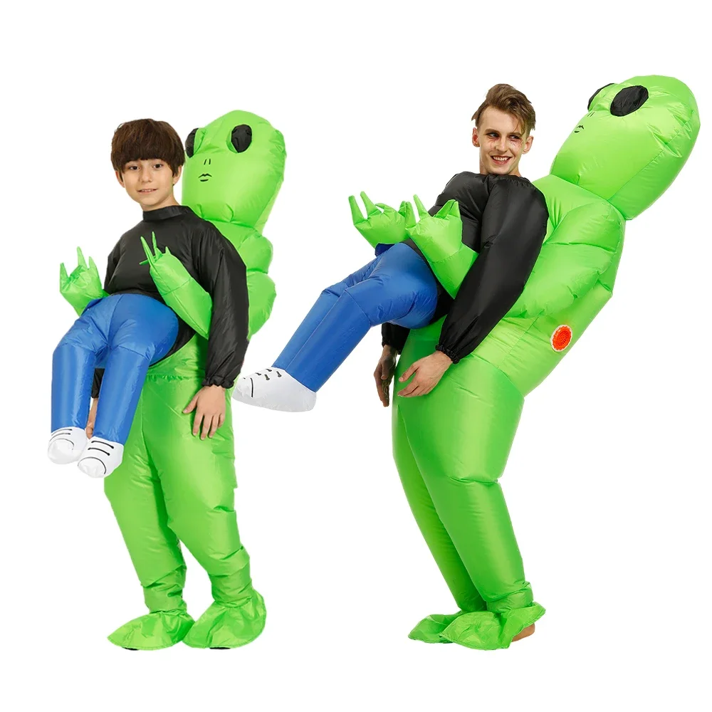 

Adult Kids Anime Alien Inflatable Costume Boys Girl Christmas Party Cosplay for Men Women Funny Suit Fancy Dress Up