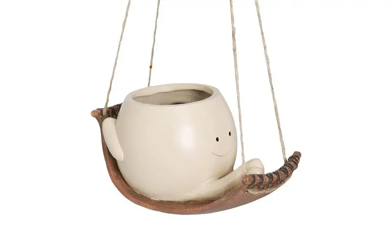 Planter Pots Swing with Smile Face Cute Succulent Plant Resin Head Planters Hangable Swing Plant Pot for Home Garden Decoration
Planter Pots Swing with Smile Face Cute Succulent Plant Resin Head Planters Hangable Swing Plant Pot for Home Garden Decoration