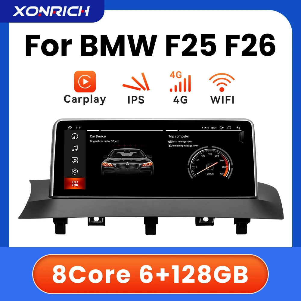 128GB Carplay Android 12 Car Autoradio For BMW X3 F25 X4 F26 CIC NBT 10.25" IPS Screen Headunit DSP 2Din GPS Stereo Navigation
128GB Carplay Android 12 Car Autoradio For BMW X3 F25 X4 F26 CIC NBT 10.25" IPS Screen Headunit DSP 2Din GPS Stereo Navigation