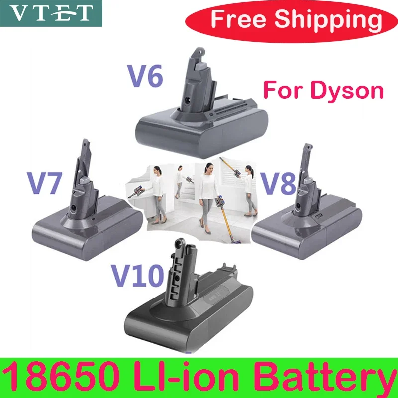 21.6V 28000mAh Original Li-ion Battery for Dyson V6/V7/V8/V10 DC62 DC74 SV09 SV07 SV03 965874-02 Vacuum Cleaner Battery L30
21.6V 28000mAh Original Li-ion Battery for Dyson V6/V7/V8/V10 DC62 DC74 SV09 SV07 SV03 965874-02 Vacuum Cleaner Battery L30