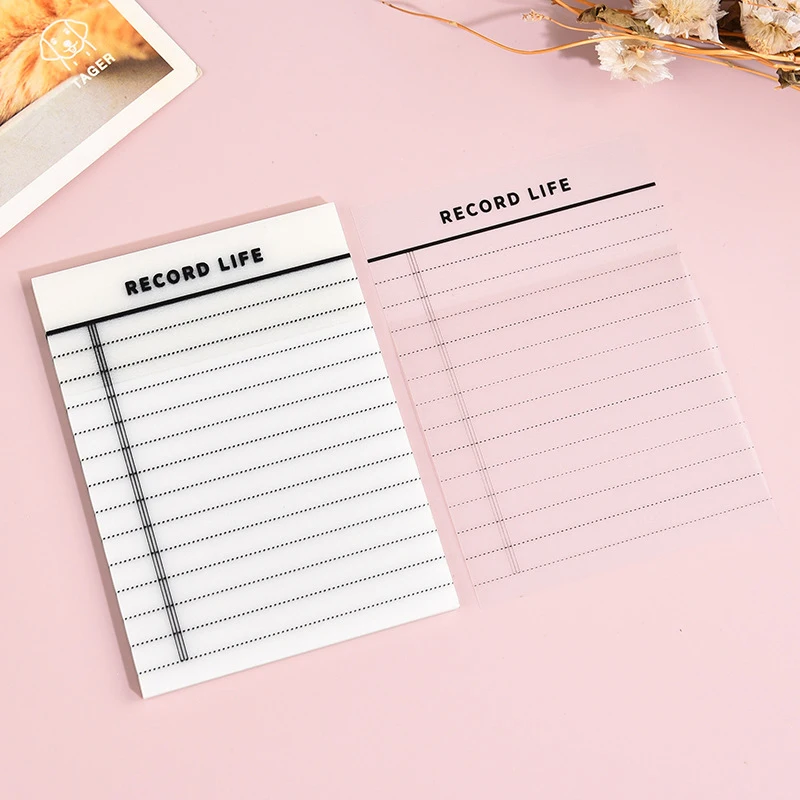 50 Sheets PET Transparent Waterproof Sticky Notes Memo Pads Notepads For Students Stationery Office School Supplies
50 Sheets PET Transparent Waterproof Sticky Notes Memo Pads Notepads For Students Stationery Office School Supplies