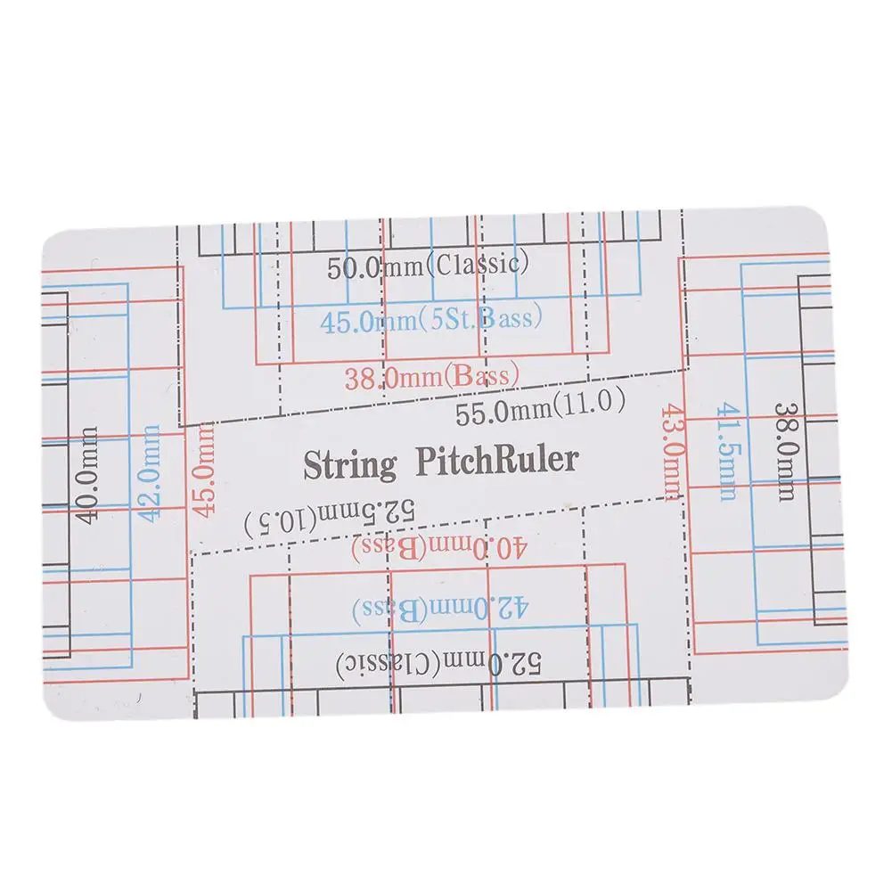 3.5 X 2.0 In/8.9 X 5.1 Cm Guitar String Height Ruler Guitar T-shaped Rulers Stainless Steel Hot Sale White Brand New
3.5 X 2.0 In/8.9 X 5.1 Cm Guitar String Height Ruler Guitar T-shaped Rulers Stainless Steel Hot Sale White Brand New