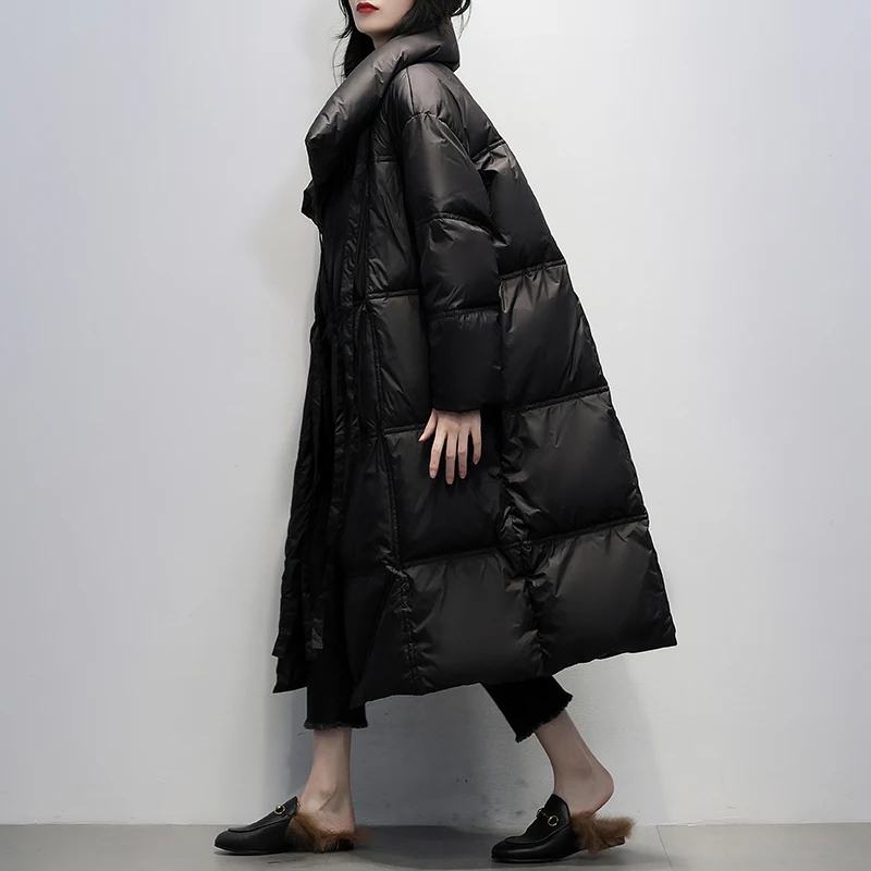 Winter Long Duck Down Coat Women Quilted Oversize Fashion Warm Solid Color Jackets Autumn Casual Black Pocket Parkas X111
Winter Long Duck Down Coat Women Quilted Oversize Fashion Warm Solid Color Jackets Autumn Casual Black Pocket Parkas X111