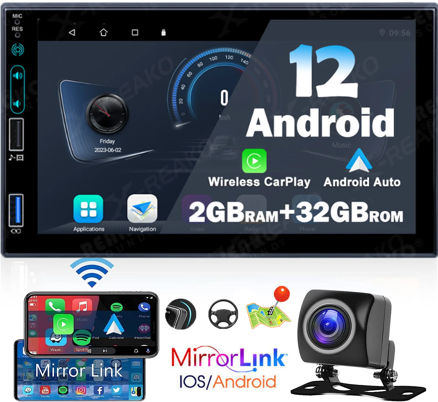 X-REAKO Android 11 автомобильный радиоприемник 2G 32G 2 Din 7 дюймов Универсальный WIFI GPS автомобильный Аудио мультимедийный плеер для Nissan Toyota Kia
X-REAKO Android 11 автомобильный радиоприемник 2G 32G 2 Din 7 дюймов Универсальный WIFI GPS автомобильный Аудио мультимедийный плеер для Nissan Toyota Kia