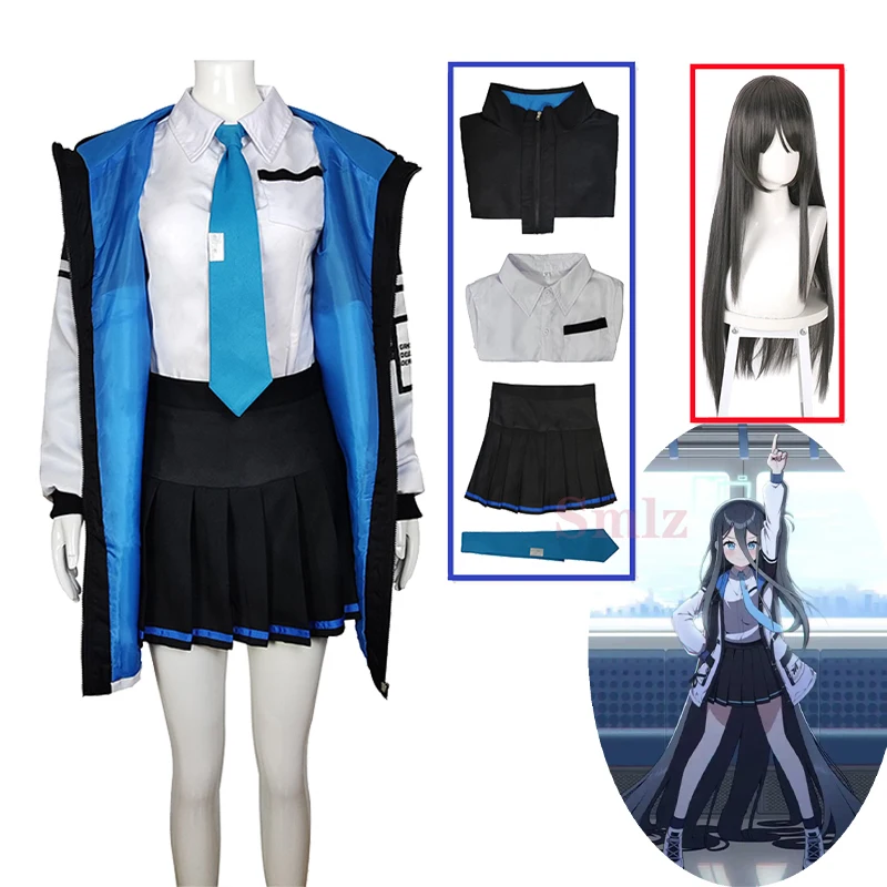 

Game Blue Archive Yuuka Cosplay Costume Cute Daily Wear Uniform Unisex Activity Role Play Clothing fot woman men