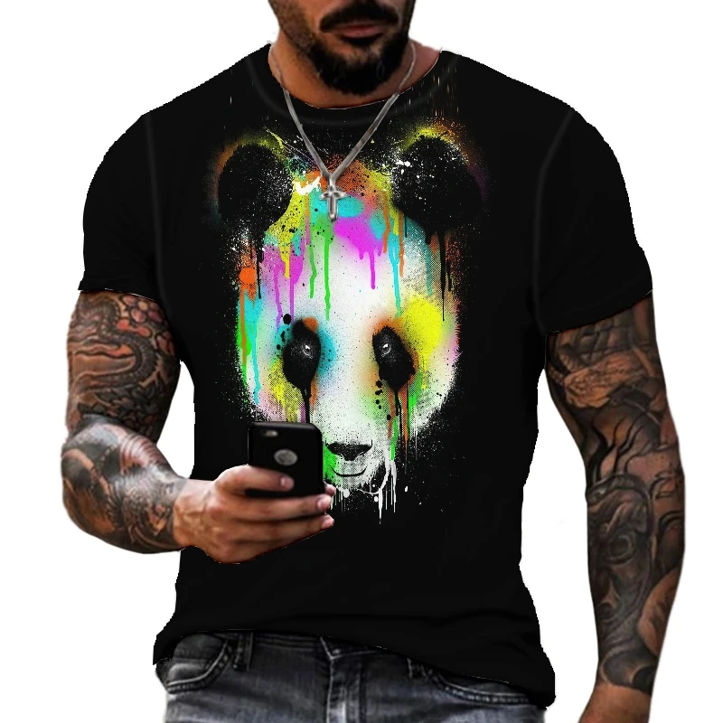 Men's Printed T-shirt Cool 3d Tie-dyed Panda Short Sleeve T Shirt for Men Top Fashion 3d Women's Clothing Streetwear Hip Hop
Men's Printed T-shirt Cool 3d Tie-dyed Panda Short Sleeve T Shirt for Men Top Fashion 3d Women's Clothing Streetwear Hip Hop