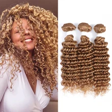 Honey Blonde Deep Wave Human Hair Bundles Brazilian Colored Human Hair Weave Bundles 1/3/4Pcs Non-Remy Hair Extensions IJOY
Honey Blonde Deep Wave Human Hair Bundles Brazilian Colored Human Hair Weave Bundles 1/3/4Pcs Non-Remy Hair Extensions IJOY
