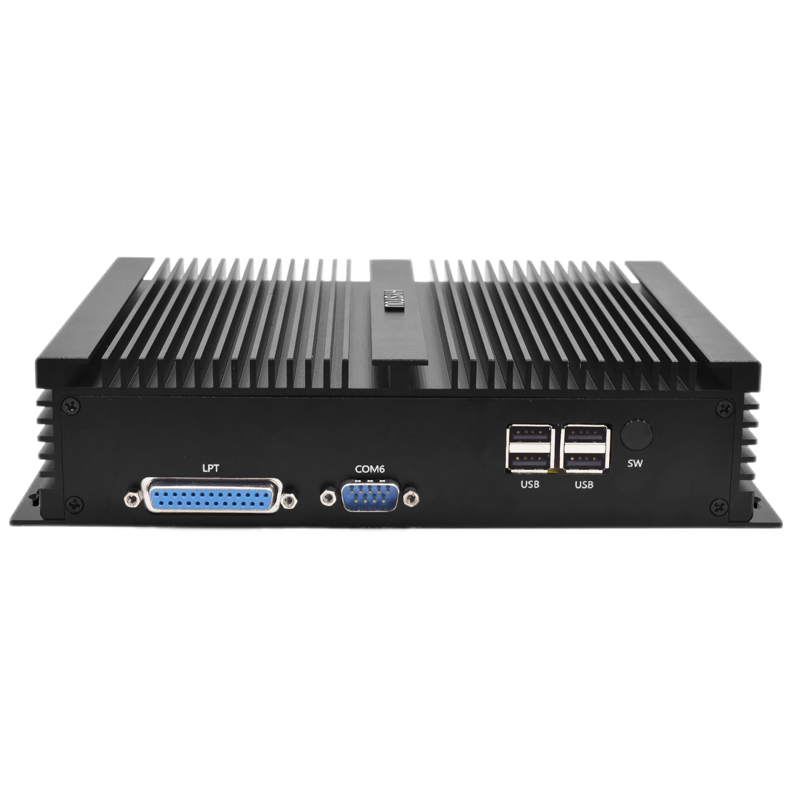 

Hystou Fanless Mini Industrial PC H4 Intel 8th Gen Core i5-8250U and i7-8550U 6*COM WIFI DP EDP VSGA HDMI Quad Process