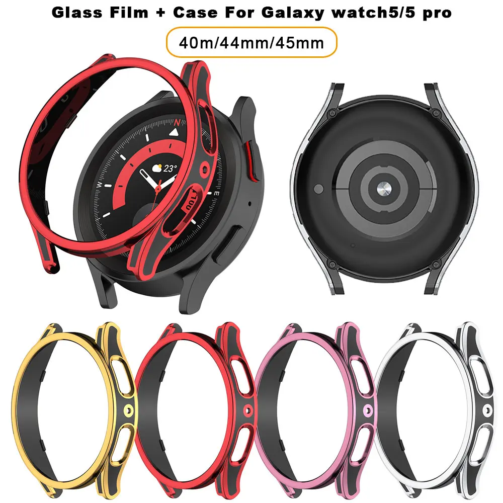 Watch Case For Samsung Galaxy Watch 5 Pro 45mm Watch 5 4 40mm 44mm All-Around Screen Protector PC Bumper Case Protective Cover
Watch Case For Samsung Galaxy Watch 5 Pro 45mm Watch 5 4 40mm 44mm All-Around Screen Protector PC Bumper Case Protective Cover