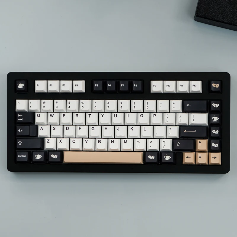 

150 Keys GMK Coffee Mocha Keycaps Cherry Profile PBT Dye Sublimation Mechanical Keyboard Keycap For MX Switch 61/68/87/104/108