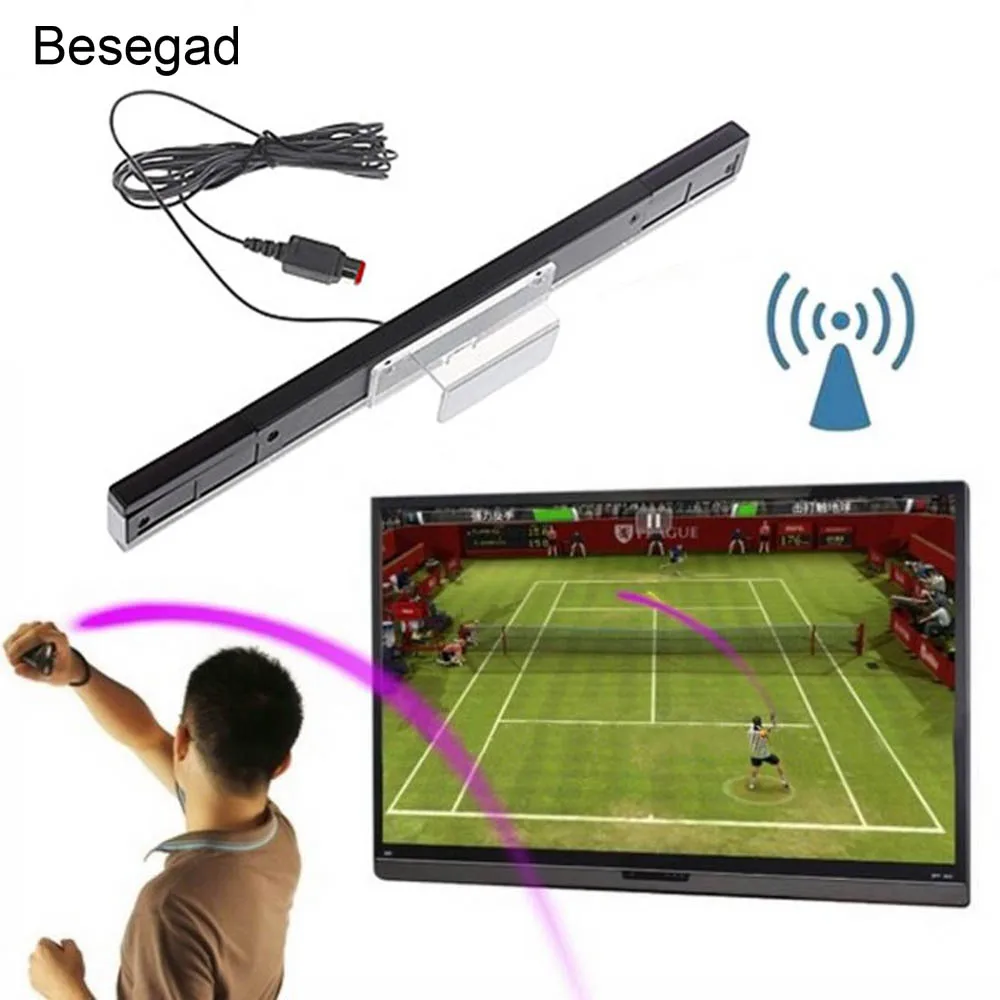 Bevigac Replacement Wired Infrared Ray Remote Sensor Bar Receiver for Nintend Nitend Wii U Consoles Video Game Accessories
Bevigac Replacement Wired Infrared Ray Remote Sensor Bar Receiver for Nintend Nitend Wii U Consoles Video Game Accessories