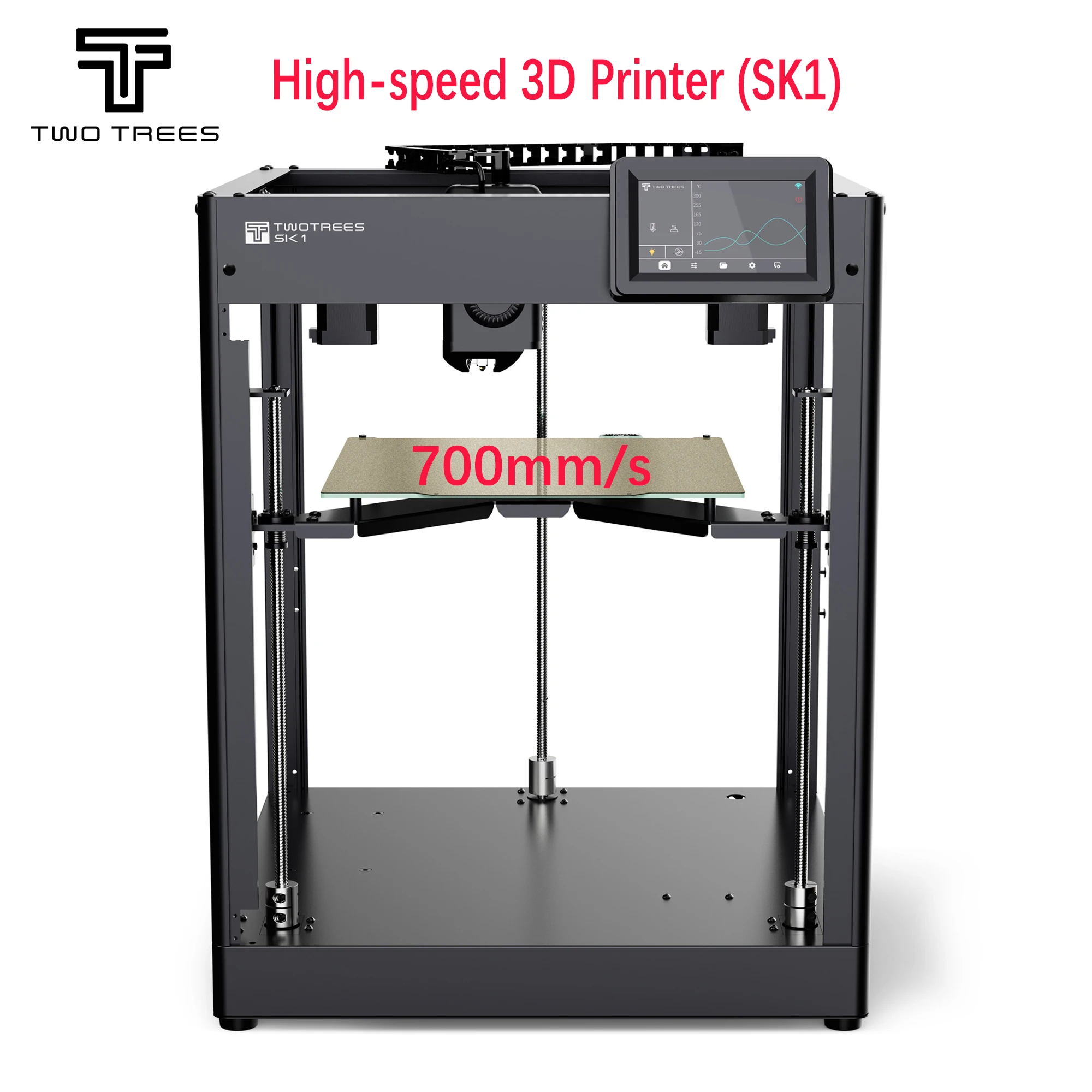 

Twotrees SK1 3D Printer 700mm/s High-Speed Fast Printing Three Z-axis Auto Leveling Linear Guide Rail Dual-gear Direct Extruder