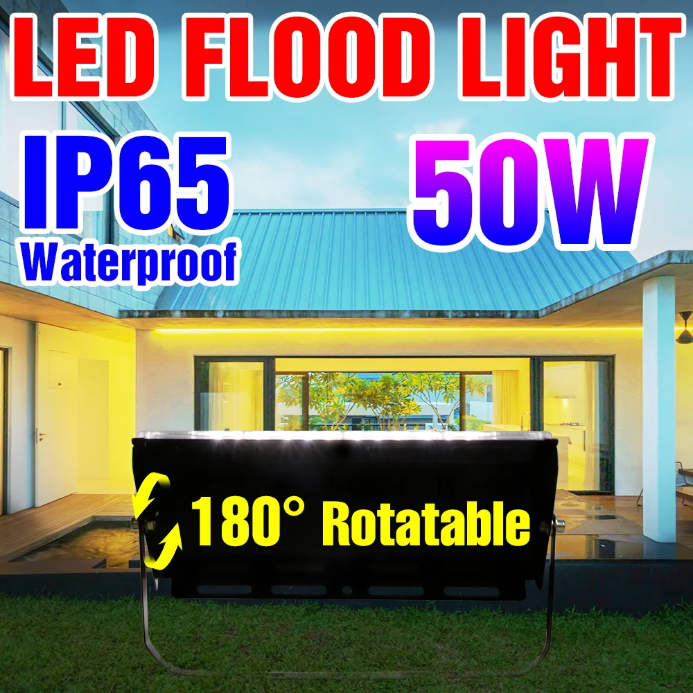 

50W LED Reflector Floodlight LED Spotlight Outdoor Lighting Garden IP65 Waterproof Wall Lamp AC220-240V LED Exterior Flood Light