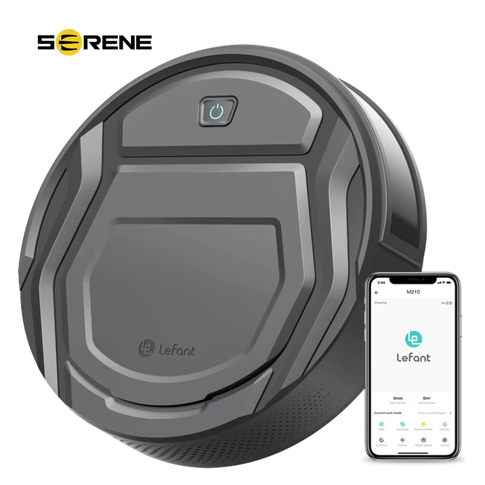 

Lefant M210 Remote Connected Pro Robot Vacuum Cleaner, Tangle-Free 2200Pa Suction, Slim,Quiet, Self-Charging Wi-Fi/APP