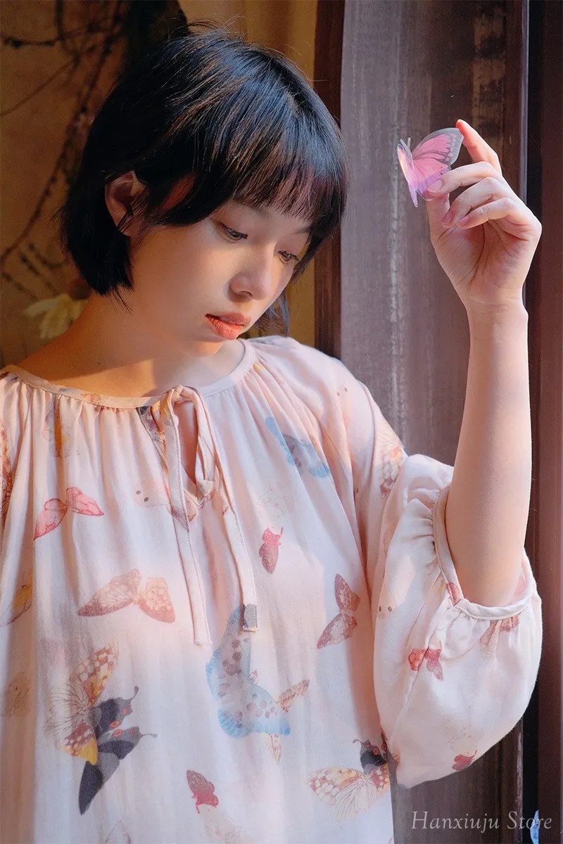 Hanxiuju Vintage Long Sleeve Nightgowns For Women Soft Viscose Cotton Nightwear Ladies Elegant Dress Spring Autumn 5 S0856575c8b394a5697ea7de37323c7b1b