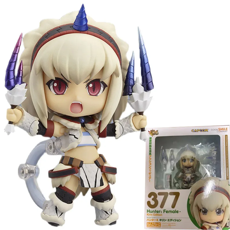 

In Stock Original GOOD SMILE GSC 377 NENDOROID Hunter MONSTER HUNTER Kirin Armor Ver Full Action Anime Figure Model