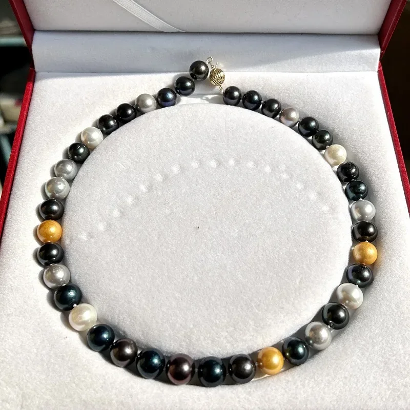 Genuine Near Round 11-13mm Natural Mix Color Pearl Necklace Pendnat for Women Natural with Some Flaw Pearl Fine Jewelry
Genuine Near Round 11-13mm Natural Mix Color Pearl Necklace Pendnat for Women Natural with Some Flaw Pearl Fine Jewelry