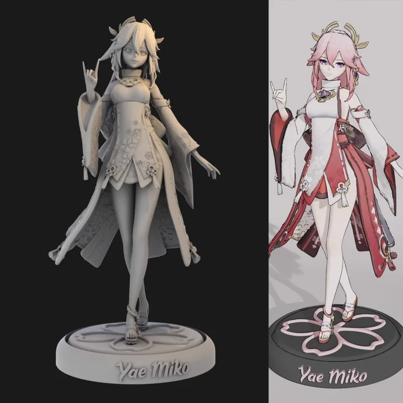 Игровая анимационная периферийная фигурка Genshin Impact Yae Miko 1/24 GK, ручная 3D-печать, модель из смолы, бесцветная Самостоятельная живопись
Игровая анимационная периферийная фигурка Genshin Impact Yae Miko 1/24 GK, ручная 3D-печать, модель из смолы, бесцветная Самостоятельная живопись