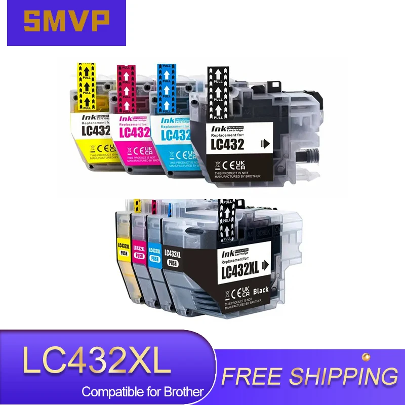 LC432 LC432XL Ink Cartridge for Brother MFC-J5340DW MFC-J5740DW MFC-J6540DW MFC-J6740DW MFC-J6940DW Compatible Inkjet Printer
LC432 LC432XL Ink Cartridge for Brother MFC-J5340DW MFC-J5740DW MFC-J6540DW MFC-J6740DW MFC-J6940DW Compatible Inkjet Printer