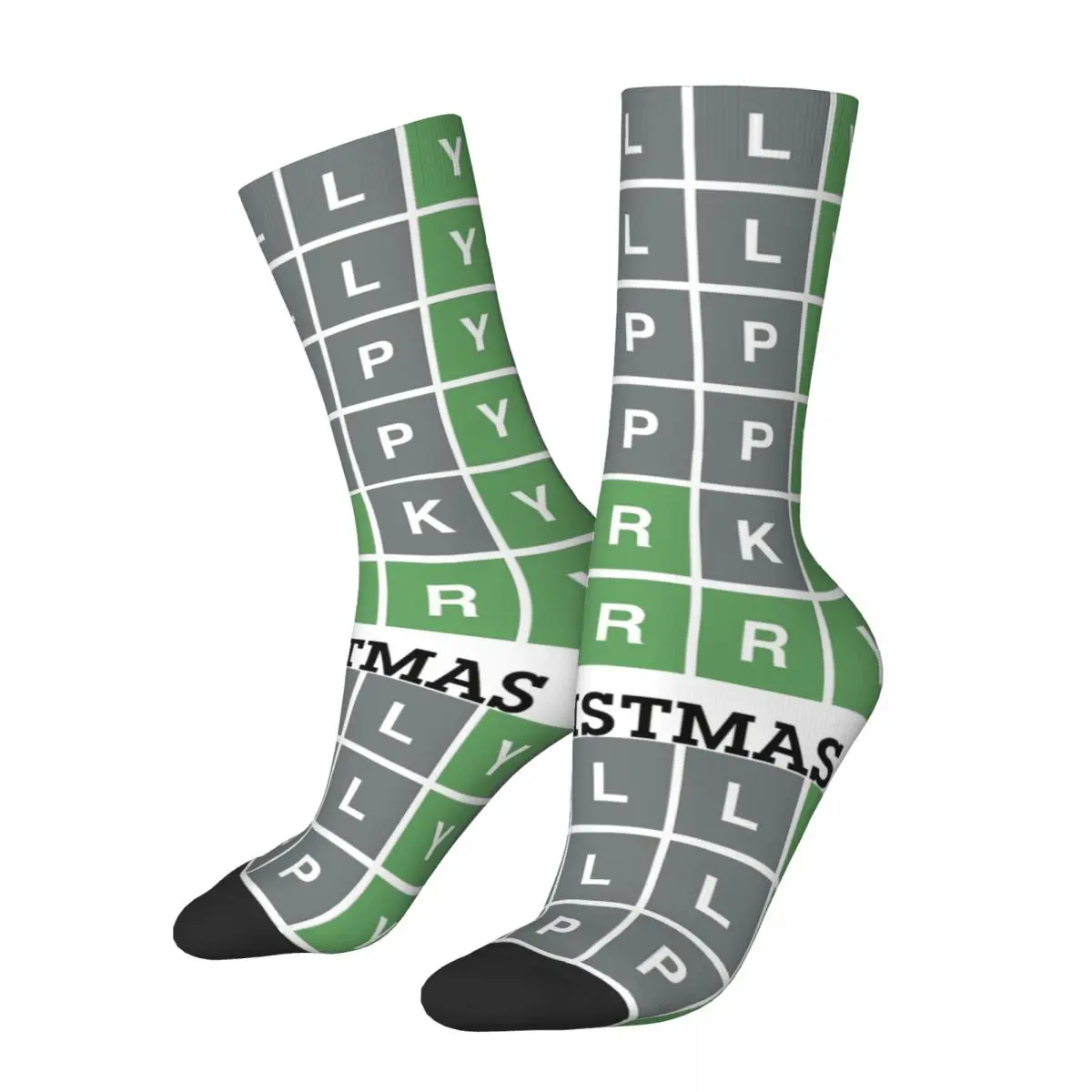 

Winter Warm Hip-hop Women Men Wordle Christmas Gift Holly Jolly Happy Peppy Perky Socks Breathable Skateboard Socks