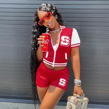 Chocomist Two-pieces Fashion Sporty Streetwear Color Block Women Shorts Set 
Chocomist Two-pieces Fashion Sporty Streetwear Color Block Women Shorts Set