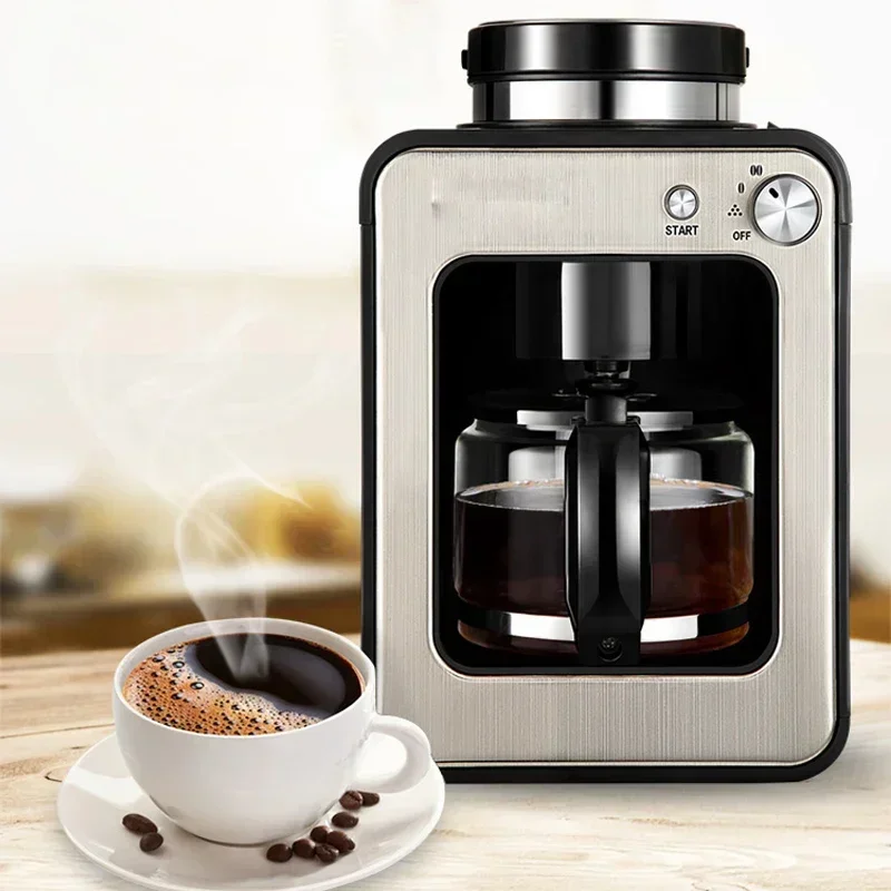 New fully automatic American coffee machine, drip type coffee machine with filtered coffee bean grinder, 2-in-1 tea machine 220V
New fully automatic American coffee machine, drip type coffee machine with filtered coffee bean grinder, 2-in-1 tea machine 220V