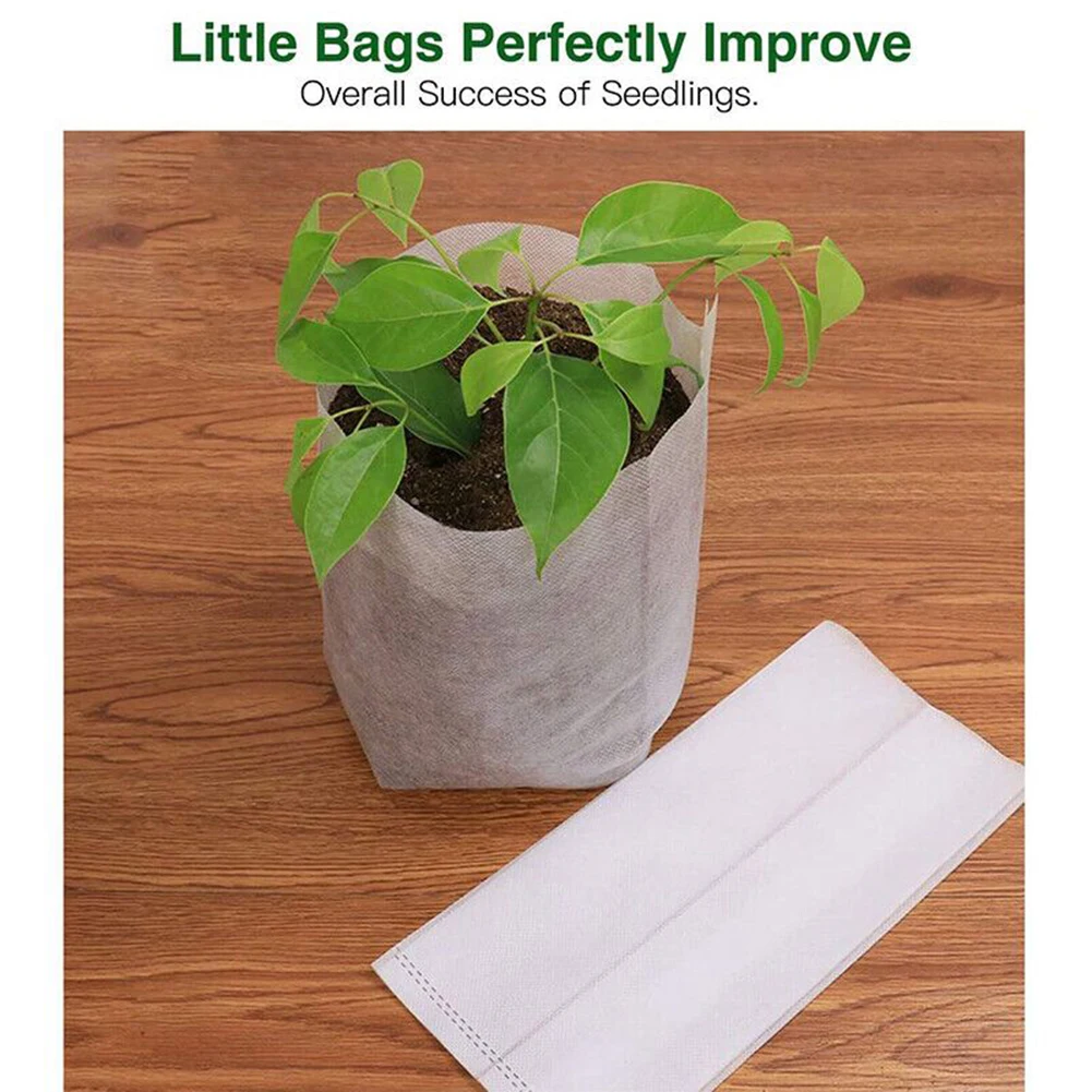 Nursery Pots Plant Bag 100PCS Biodegradable Breathable Kit Multipurpose Non-woven Nutrition Plant Grow Portable
Nursery Pots Plant Bag 100PCS Biodegradable Breathable Kit Multipurpose Non-woven Nutrition Plant Grow Portable