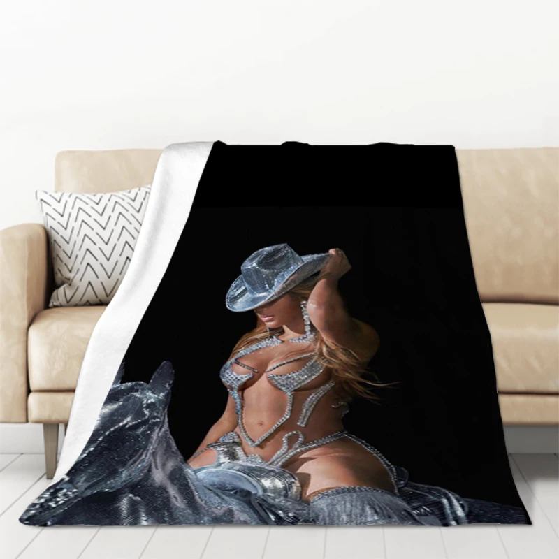 

Beyonce Blanket Beyonce G-Giselle Knowles Blanket Sofa Blankets for Bed Microfiber Bedding Plush Furry Bedspread the Throw Knee