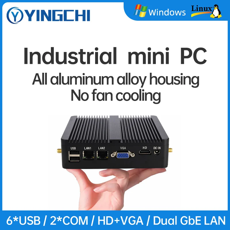 Мини-ПК YINGCHI, Intel Celeron N2830 J1800 J1900 J4125, двойная локальная сеть, двойная COM, безвентиляторный промышленный компьютер
Мини-ПК YINGCHI, Intel Celeron N2830 J1800 J1900 J4125, двойная локальная сеть, двойная COM, безвентиляторный промышленный компьютер