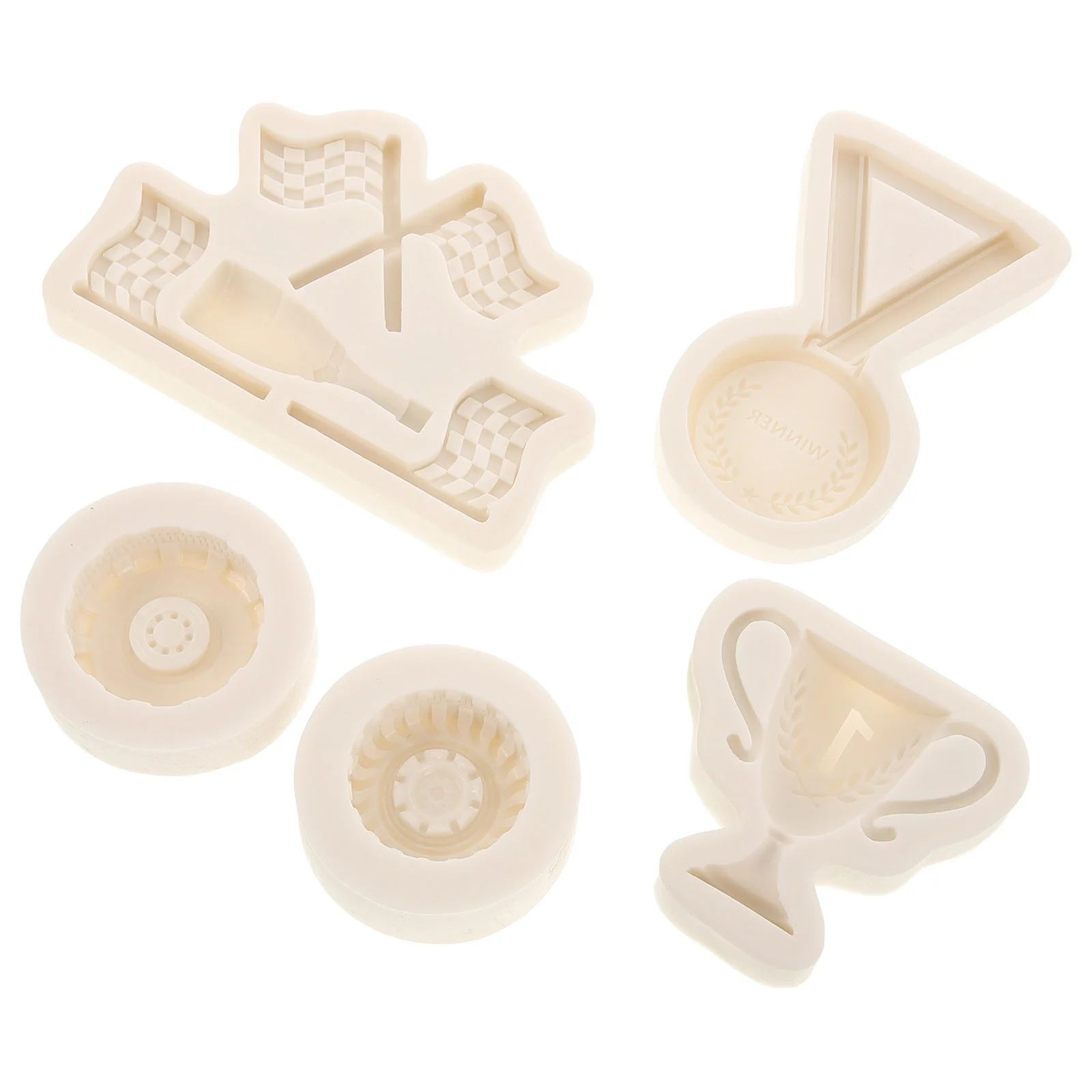 5 Pcs Chocolate Mold Baking Fondant Silicone Craft Abrasives Bottle for Cookie Bendable DIY Silica Gel Candy
5 Pcs Chocolate Mold Baking Fondant Silicone Craft Abrasives Bottle for Cookie Bendable DIY Silica Gel Candy