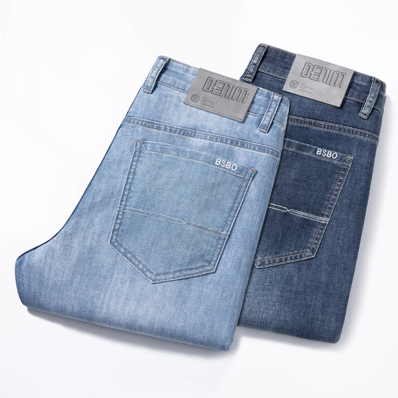 Spring Men Classic Business Jeans Slim Fit Straight Denim Work Wear Pants Fashion Casual Trousers Male Clothing Plus Size 28-40
Spring Men Classic Business Jeans Slim Fit Straight Denim Work Wear Pants Fashion Casual Trousers Male Clothing Plus Size 28-40