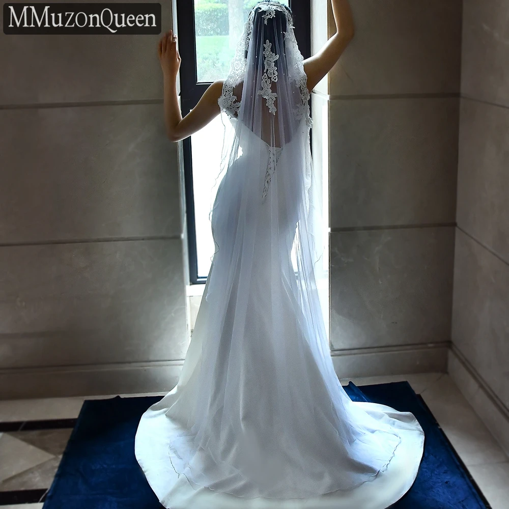 MMQ M17 Lace Beaded Bridal Veil White/Off-White Solf Tulle One Layer Pearls Wedding Bride Veil with Comb Woman Accessories
MMQ M17 Lace Beaded Bridal Veil White/Off-White Solf Tulle One Layer Pearls Wedding Bride Veil with Comb Woman Accessories