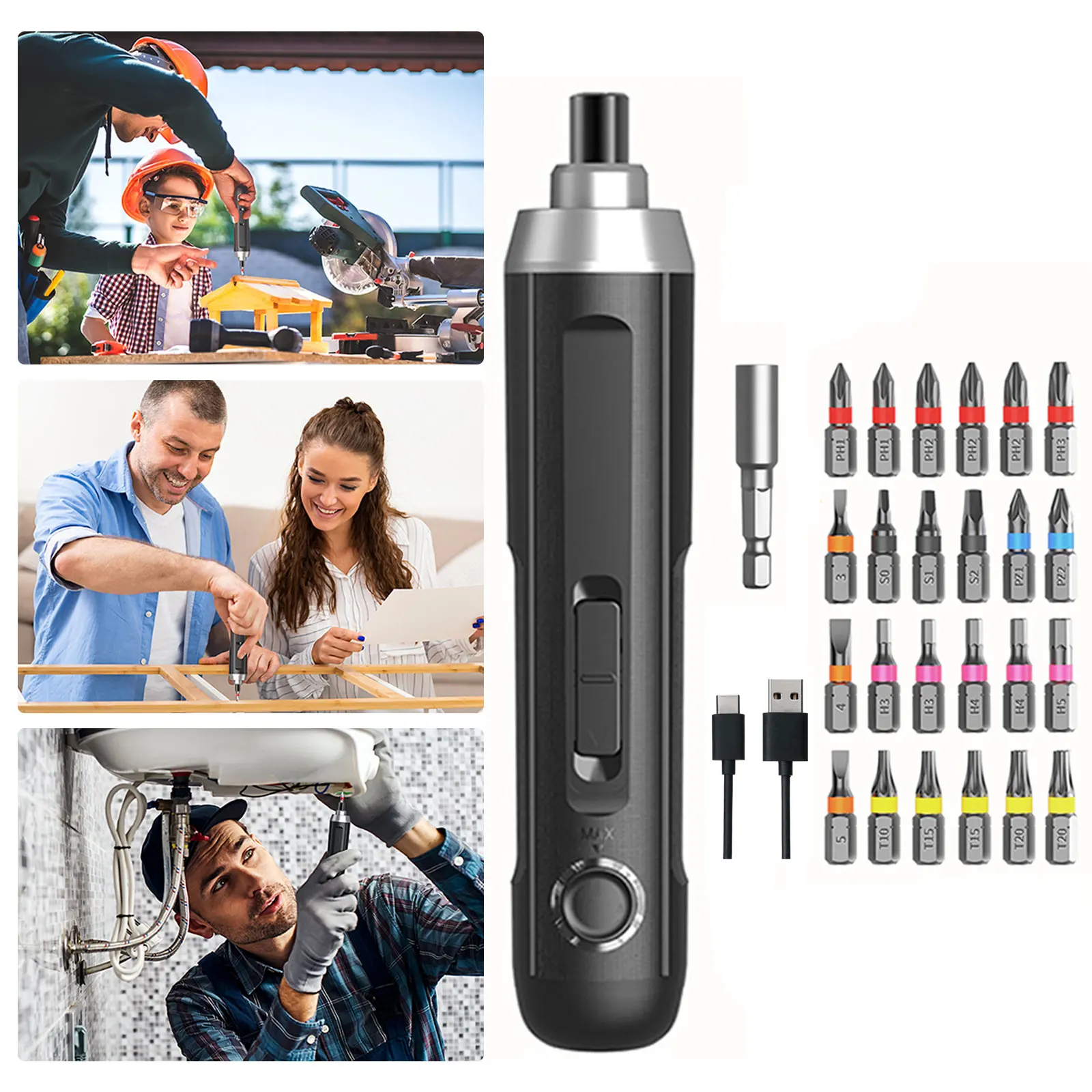 18650 Torque Adjustable 5-speed Electric Screwdriver Screwdriver Electric Set Rechargeable Lithium Battery Wireless Screwdriver
18650 Torque Adjustable 5-speed Electric Screwdriver Screwdriver Electric Set Rechargeable Lithium Battery Wireless Screwdriver