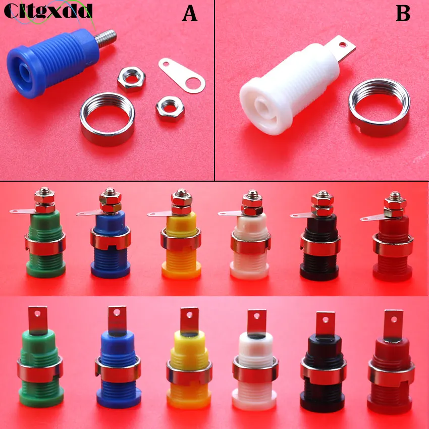 5PCS 4MM Banana Plug Female Socket Jack Insulated Safety Panel Mount Binding Post Connector Multimeter Socket Banana Head
5PCS 4MM Banana Plug Female Socket Jack Insulated Safety Panel Mount Binding Post Connector Multimeter Socket Banana Head