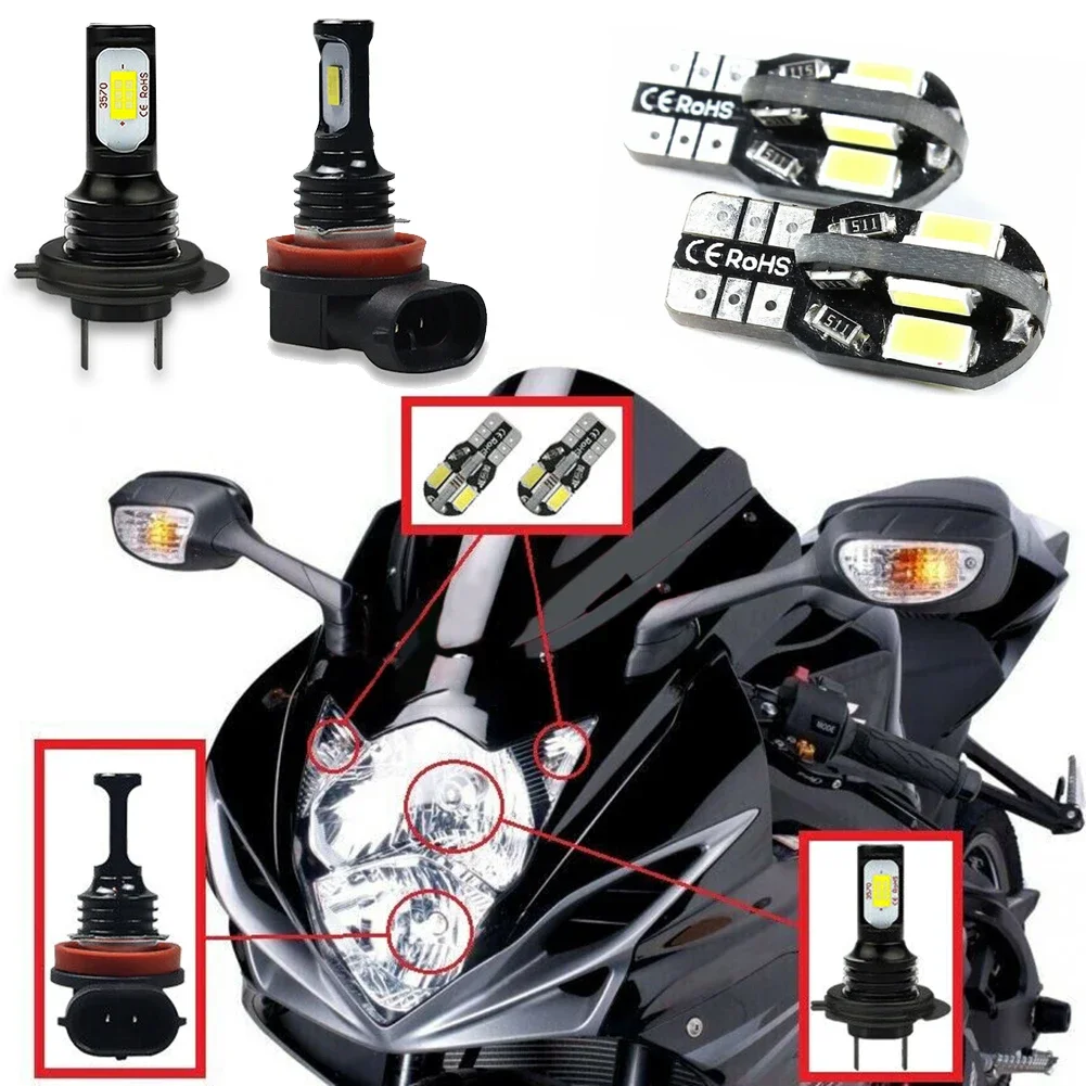 Plug And Play Parking Light Bulbs LED Headlight 4pcs Aluminum Profile Cool White Dust Seal For Suzuki GSXR 600
Plug And Play Parking Light Bulbs LED Headlight 4pcs Aluminum Profile Cool White Dust Seal For Suzuki GSXR 600