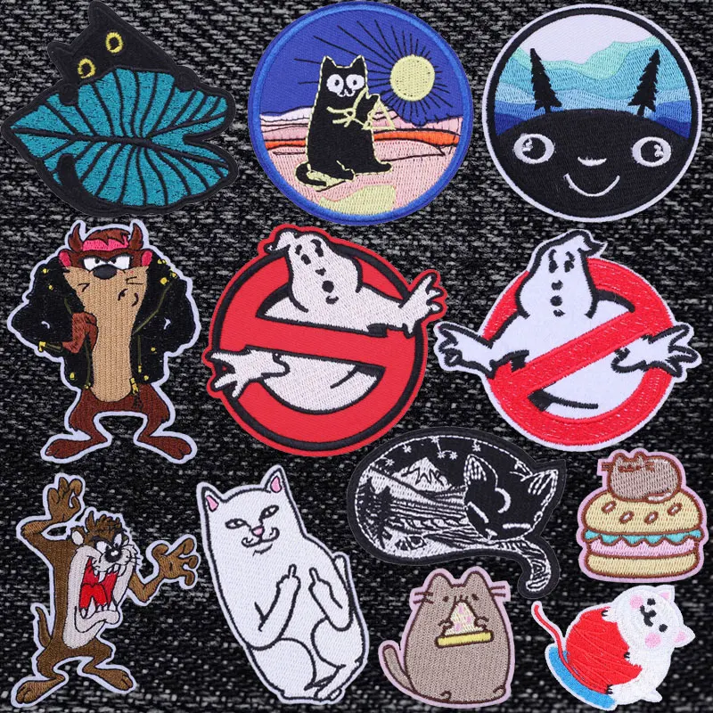 Ghostbusters Music Ghost Busters Embroidered Patches for Clothing Thermoadhesive Patches Badges Sewing Applique for Punk Clothes
Ghostbusters Music Ghost Busters Embroidered Patches for Clothing Thermoadhesive Patches Badges Sewing Applique for Punk Clothes