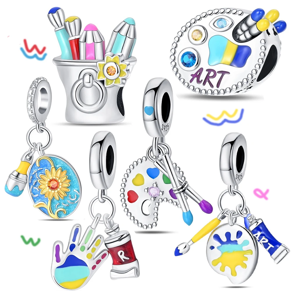 Original 925 Charm Beads Sterling Silver Colorful Graffiti Charm Suitable for Pandora Pendant Necklace Jewelry
Original 925 Charm Beads Sterling Silver Colorful Graffiti Charm Suitable for Pandora Pendant Necklace Jewelry