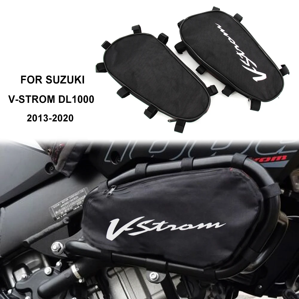 

For SUZUKI V-STROM DL1000 DL 1000 dl1000 2013 onwards Motorcycle Frame Crash Bars Waterproof Bag Repair Tool Placement Bag