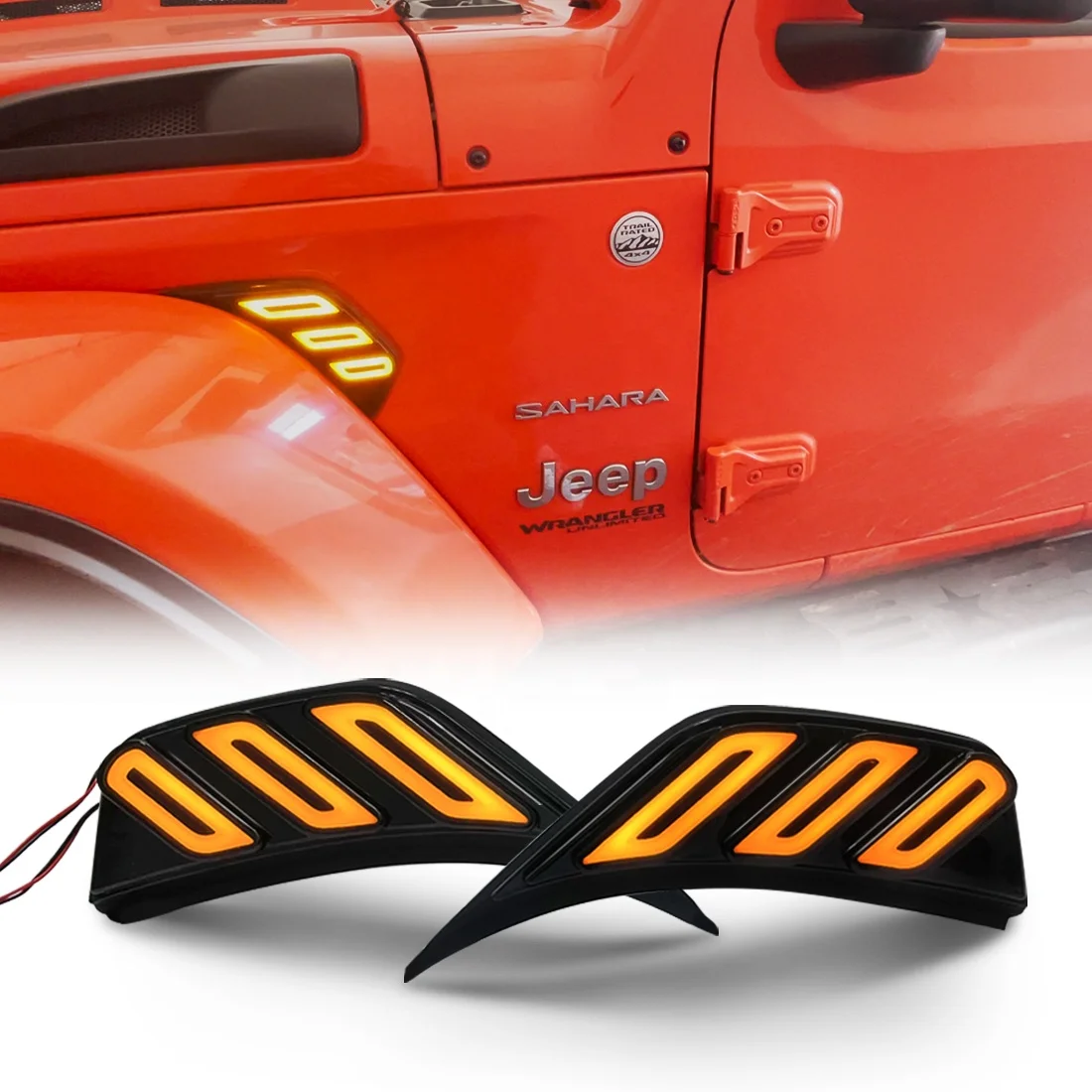 Стильные поворотники с блестками для jeep wrangler jl/Gladiator JT 2018-2022, аксессуары
Стильные поворотники с блестками для jeep wrangler jl/Gladiator JT 2018-2022, аксессуары