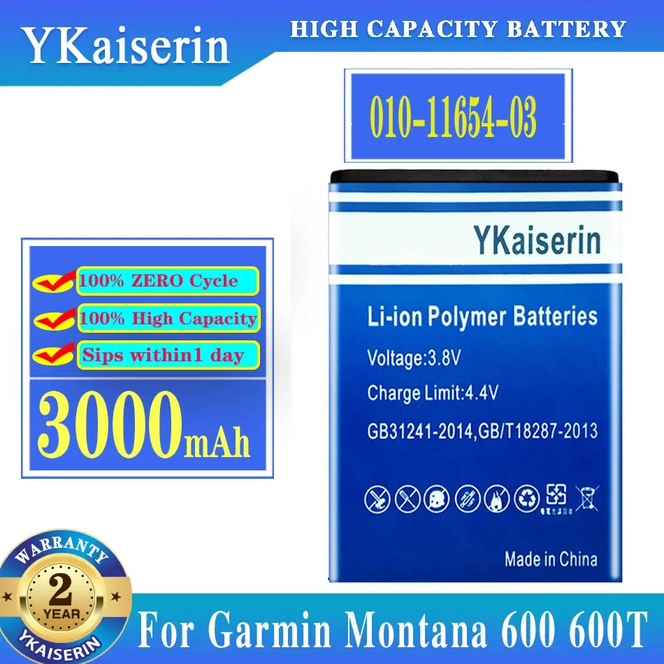 Аккумулятор ykaisсеребрин 010-11654-03 3000 мАч для GARMIN Atemos Monterra 680t 650t 610t 600t для портативного GPS-навигатора Alpha
Аккумулятор ykaisсеребрин 010-11654-03 3000 мАч для GARMIN Atemos Monterra 680t 650t 610t 600t для портативного GPS-навигатора Alpha