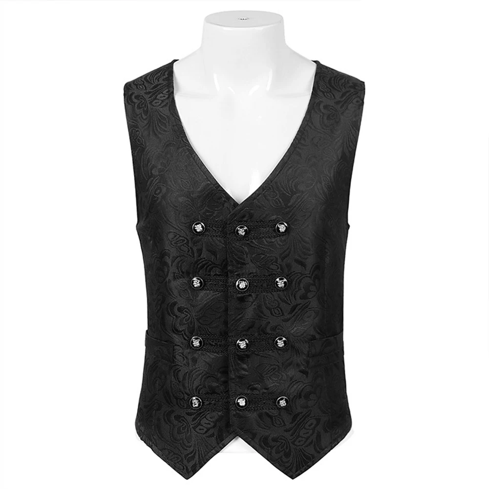 

Man Tops Vest Vacation Daily Formal Dress Mens Victorian Suit Sleeveless Vest Slight Stretch Waistcoat Jacquard