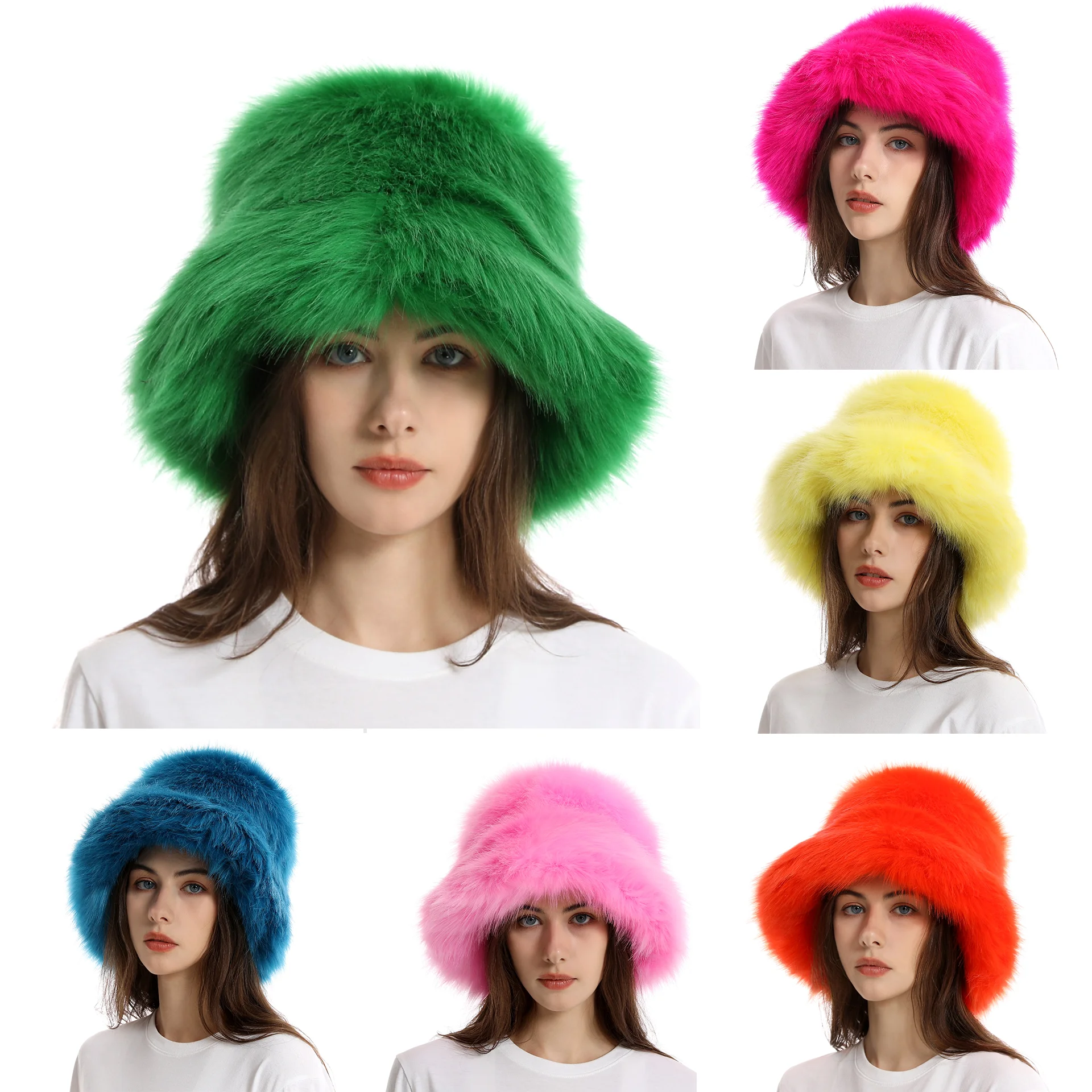 2023 winter warm woolen hat women's autumn and winter wide brim thickened imitation fur fox fur basin hat solid color Bucket hat
2023 winter warm woolen hat women's autumn and winter wide brim thickened imitation fur fox fur basin hat solid color Bucket hat