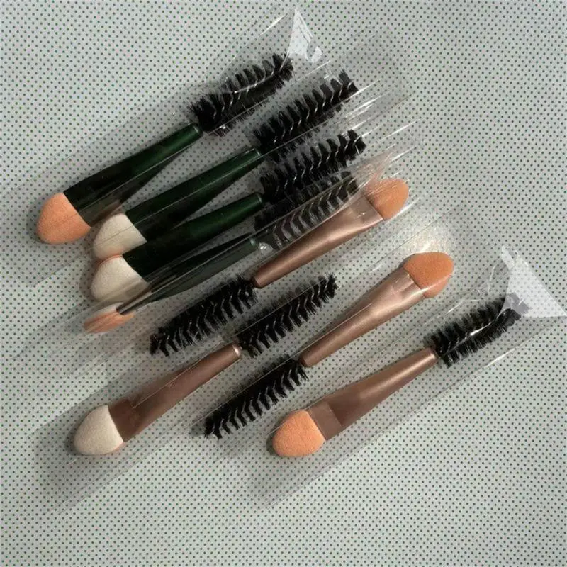 

Double-headed Eyeshadow Brush Eyebrow Comb Eyeliner Sponge Tipped Oval Makeup Brush Applicator Eye Make Up Tool Beauty