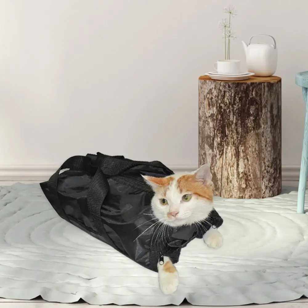 

Сумка для груминга домашних животных, купальный мешок из ткани «Оксфорд», с защитой от царапин, для ухода за кошками