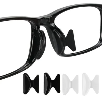 안티-슬립 실리콘 스틱 코 패드, 안경 선글라스 안경 미끄럼 방지 소프트 안경 쿠션 스티커, 5 쌍