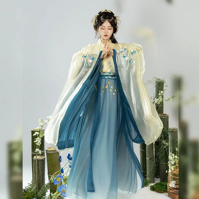 2024 wei jin style hanfu women's cross necked wide sleeved north-south dynasty waist length tattered skirt embroidery hanfu set
2024 wei jin style hanfu women's cross necked wide sleeved north-south dynasty waist length tattered skirt embroidery hanfu set