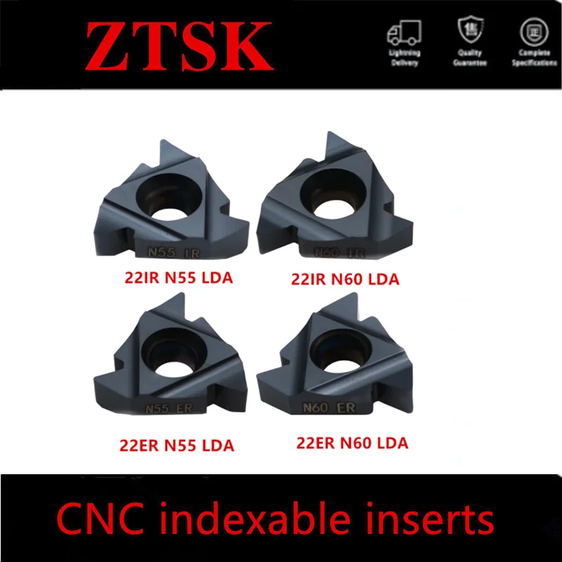 10PCS DESKAR 22ER 22IR N55 N60 LDA LDC Carbide Insert CNC Lathe Thread turning Cutter Tool
10PCS DESKAR 22ER 22IR N55 N60 LDA LDC Carbide Insert CNC Lathe Thread turning Cutter Tool