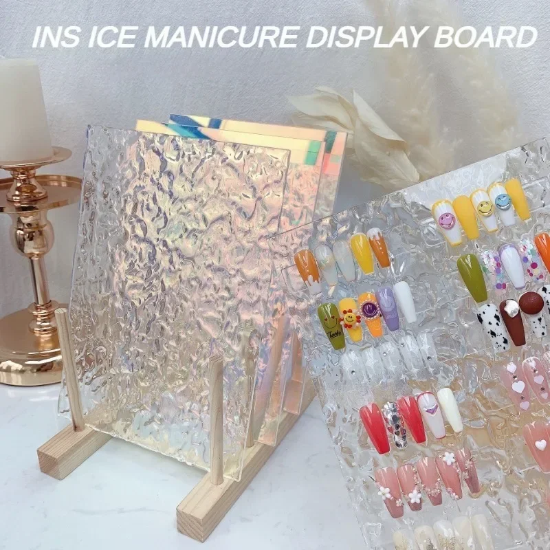 1PCS New Nail Ice Display Board Aurora Color Acrylic Finished Product Sample Color Board Nail Art Display Board Photo Prop
1PCS New Nail Ice Display Board Aurora Color Acrylic Finished Product Sample Color Board Nail Art Display Board Photo Prop