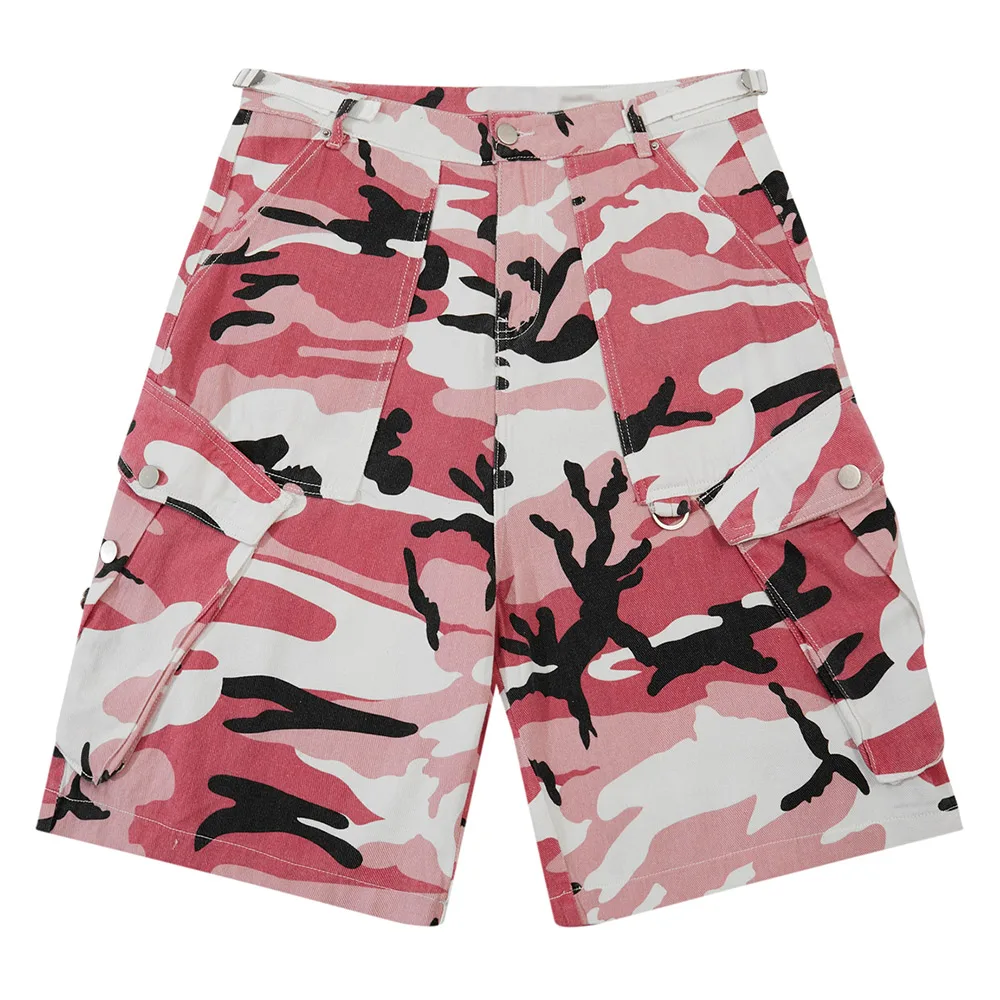 High Street Men's Camouflage Patch Pockets Cargo Shorts Oversized Knee Length Pants Splicing Metal Button Fashion Couple Shorts
High Street Men's Camouflage Patch Pockets Cargo Shorts Oversized Knee Length Pants Splicing Metal Button Fashion Couple Shorts
