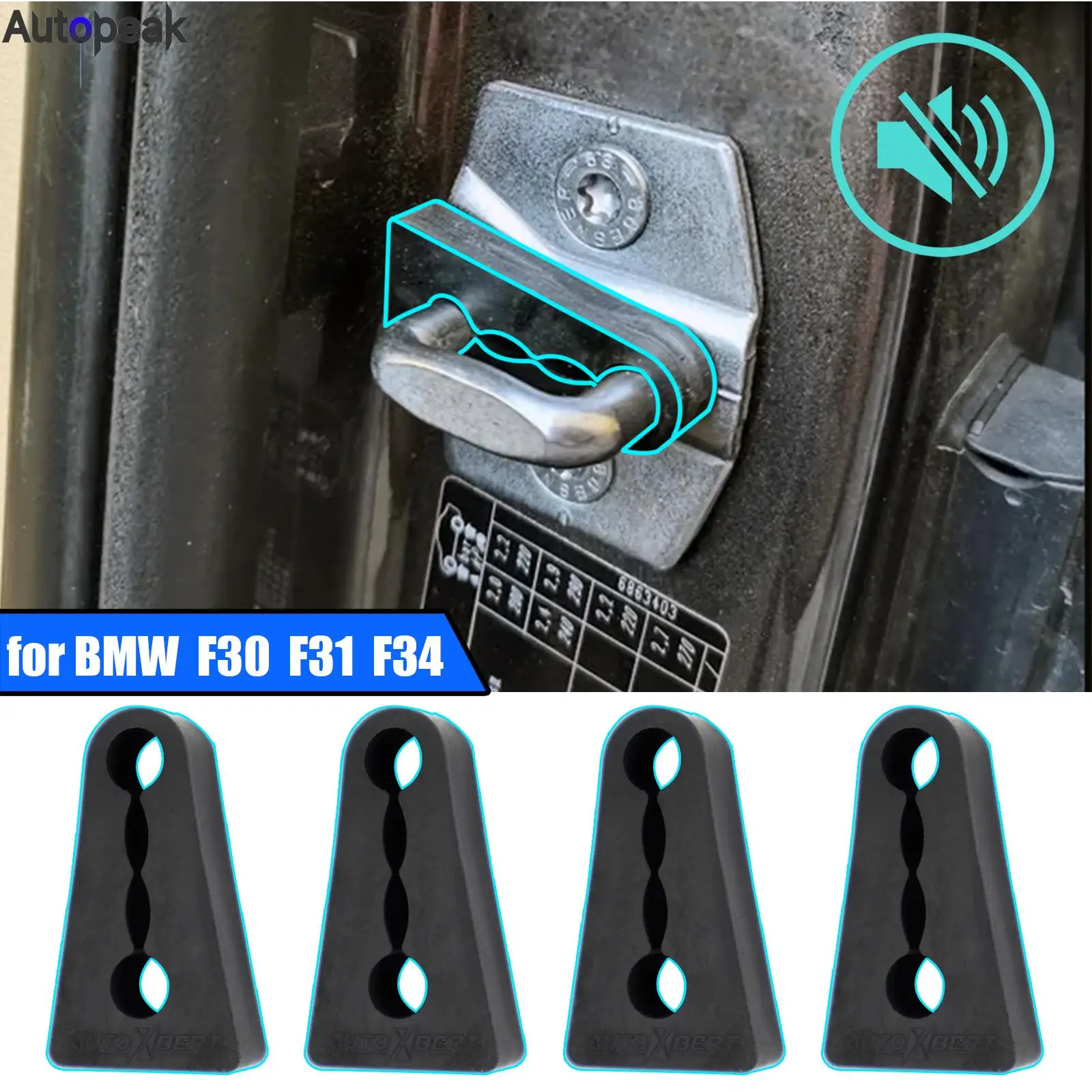 Sound Damper Door Lock Buffer For BMW 3 Series F30 F31 F34 F35 E90 E91 E92 E93 2005-2018 Soundproof Screaks Deaf Seal Deadener
Sound Damper Door Lock Buffer For BMW 3 Series F30 F31 F34 F35 E90 E91 E92 E93 2005-2018 Soundproof Screaks Deaf Seal Deadener